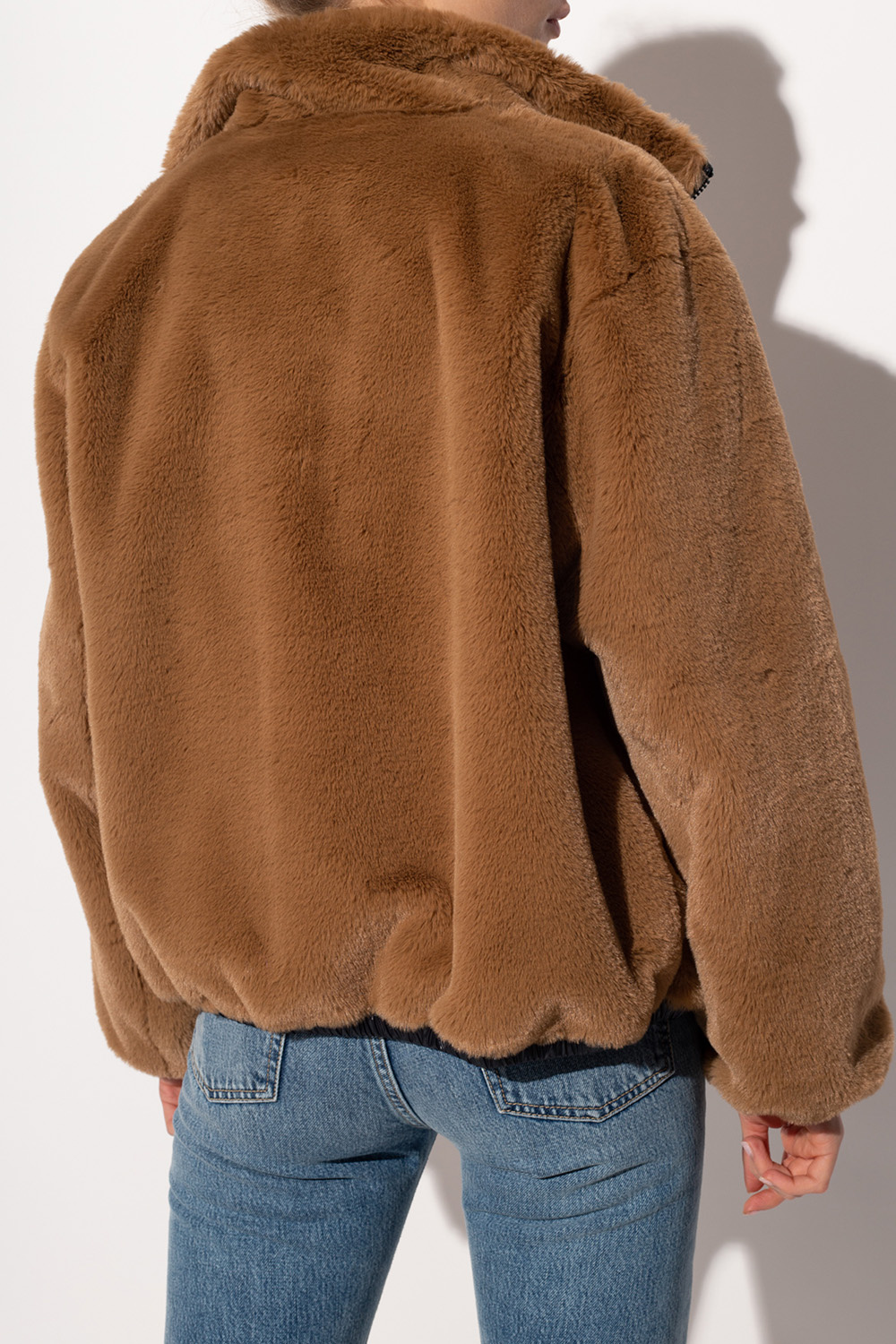 long-sleeved cashmere-knit sweatshirt - 'Adokse' reversible jacket